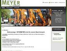 Tablet Screenshot of meyer-baumaschinen.de
